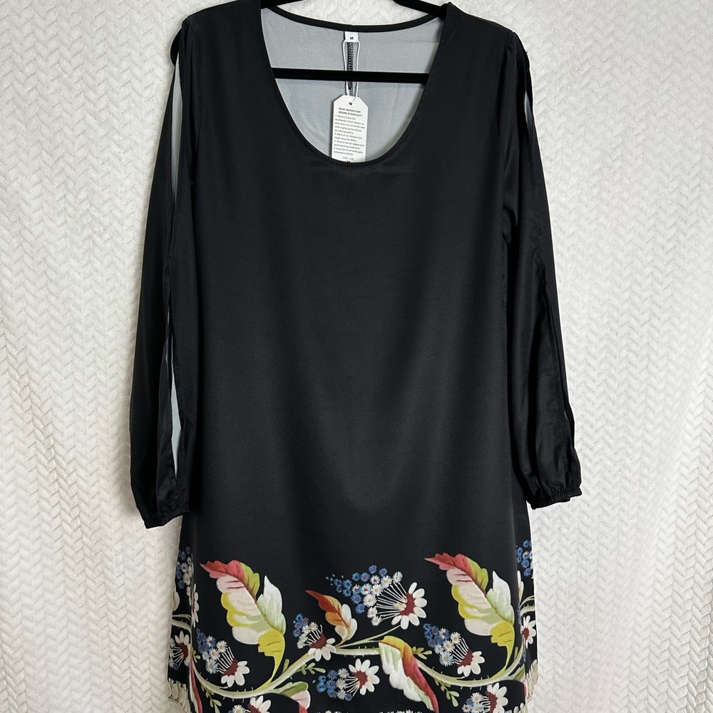 Black long sleeve dress